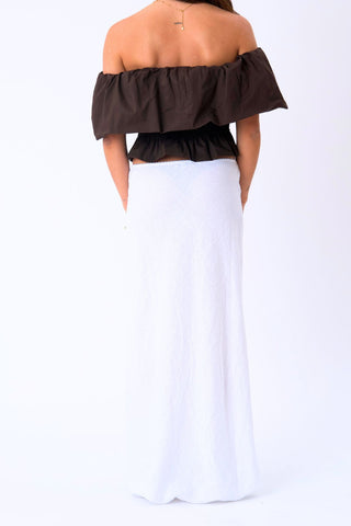 Capri Skirt in White · effortless scandi skirt for women from ITS MAY