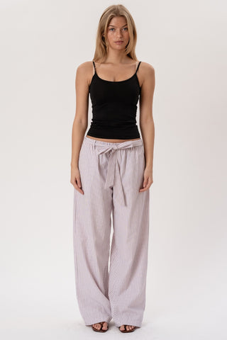 Francesca Striped Pants in Rose · effortless scandi pants for women from ITS MAY