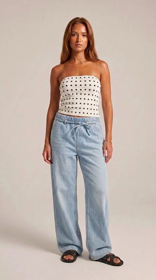 Alessia Baggy Jeans - Light Blue