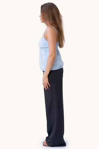 Bella Lace Top - Light Blue