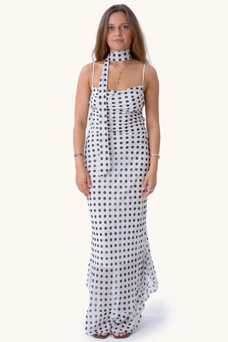 Bellagio Dress - White/Black