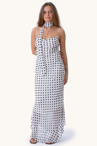 Bellagio Dress - White/Black
