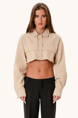 Bellanca Crop Jacket - Beige