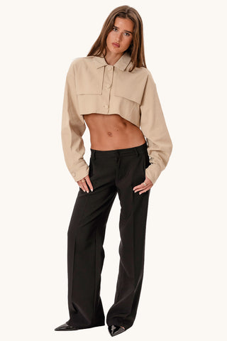 Bellanca Crop Jacket - Beige