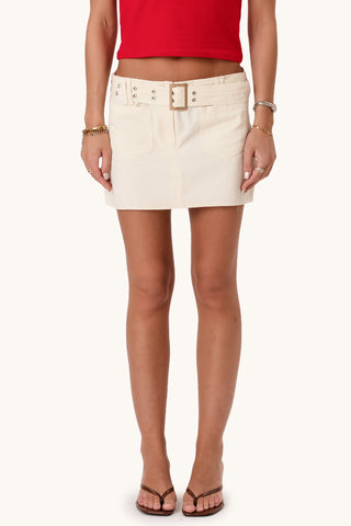 Bellanca Mini Skirt - Ecru