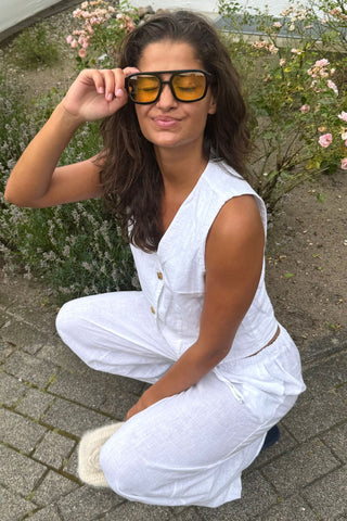 Luna Pants in White · effortless scandi pants for women from ITS MAY