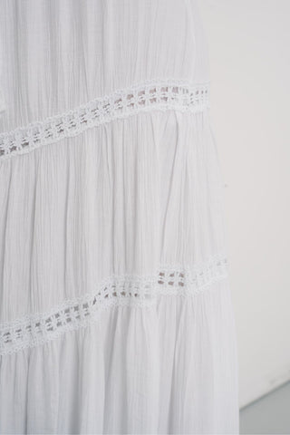 Alma Maxi Skirt in White · effortless scandi skirt for women from ITS MAY