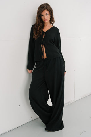 Bow Top in Black · effortless scandi top for women from ITS MAY