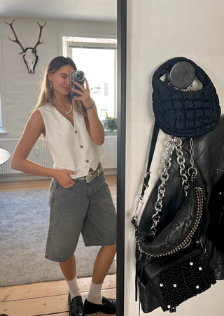 Esme Denim Jorts in Grey Denim · effortless scandi shorts for women from ITS MAY