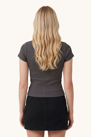 Lace T-shirt - Dark Grey