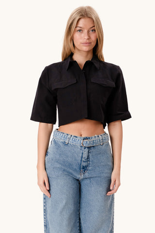 Noemi Short Shirt - Black