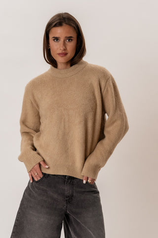 Azzurra Knit in Beige · effortless scandi knitwear for women from ITS MAY