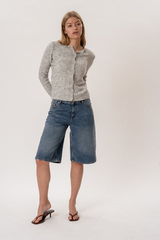 Mathilde Cardigan in Grey · effortless scandi knit for women from ITS MAY