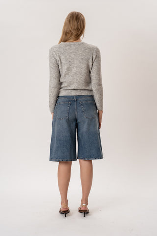 Mathilde Cardigan in Grey · effortless scandi knit for women from ITS MAY