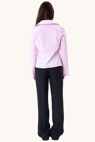 Andrea Shirt - Pink Striped