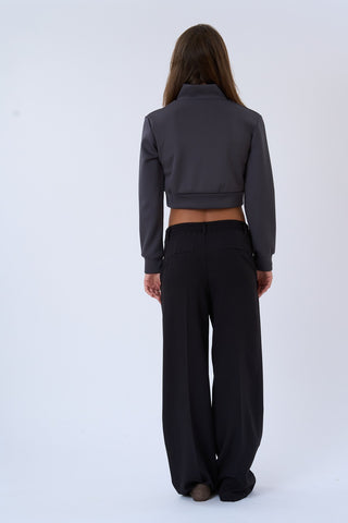 Zenia Half Zip in Anthracite · effortless scandi jacket for women from ITS MAY