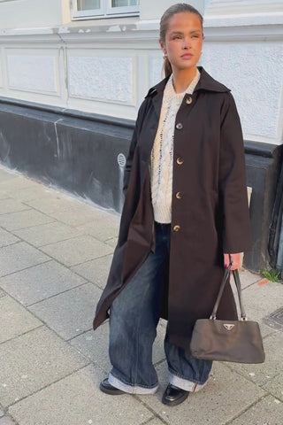 Harper Trench Coat in Black · effortless scandi jacket for women from ITS MAY